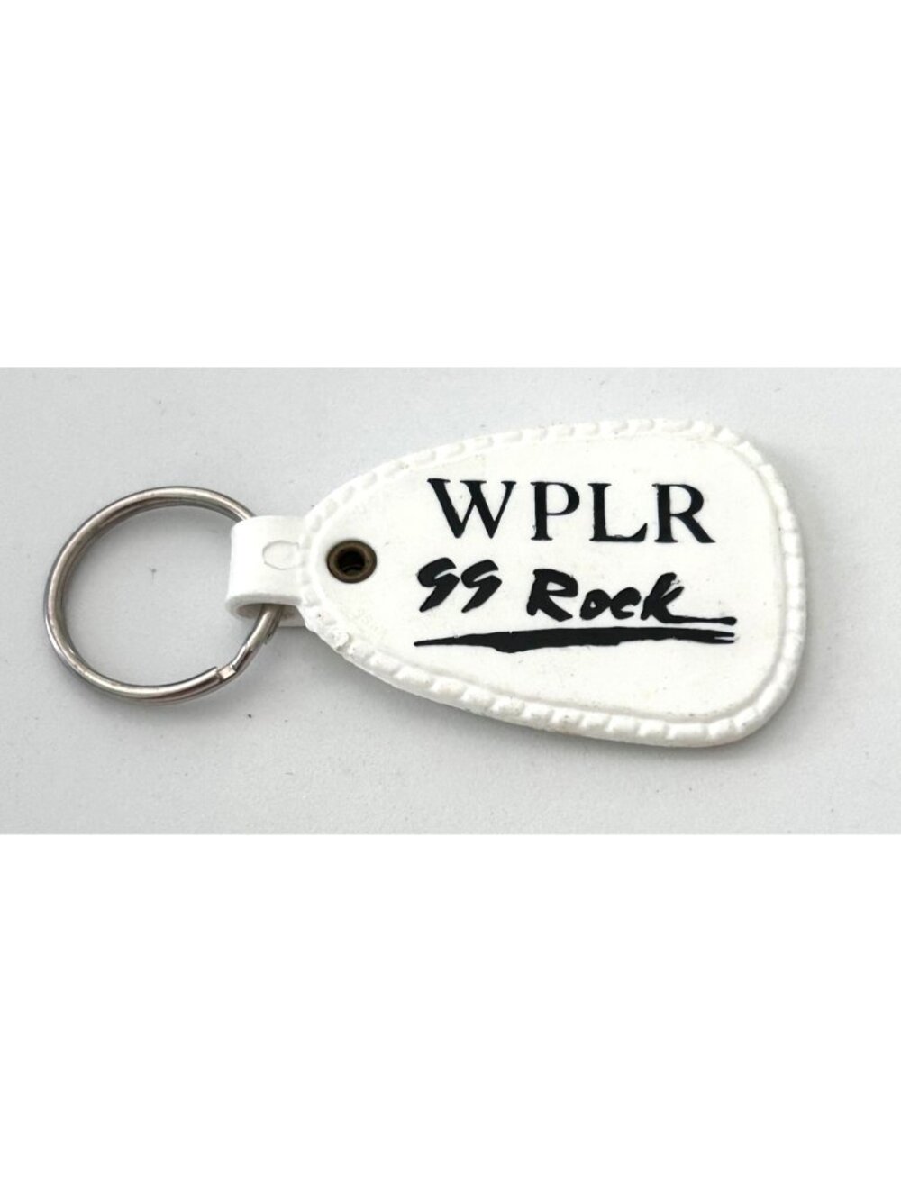 Vintage WPLR 99 Rock Radio Station New Haven Connecticut Keychain Retro